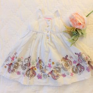 Isaac mizrahi Mermaids details white dress